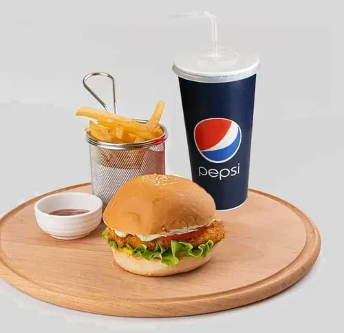 Meniu: burger de pui, simplu